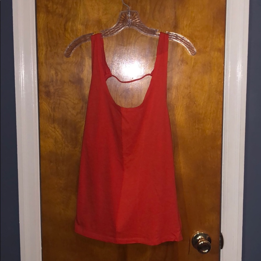 Orange tank top